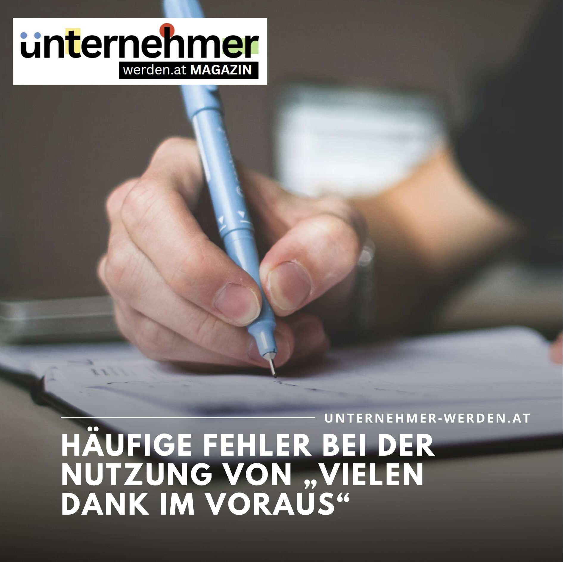 Vielen Dank im Voraus Alternativen: Tipps für Schreibweisen