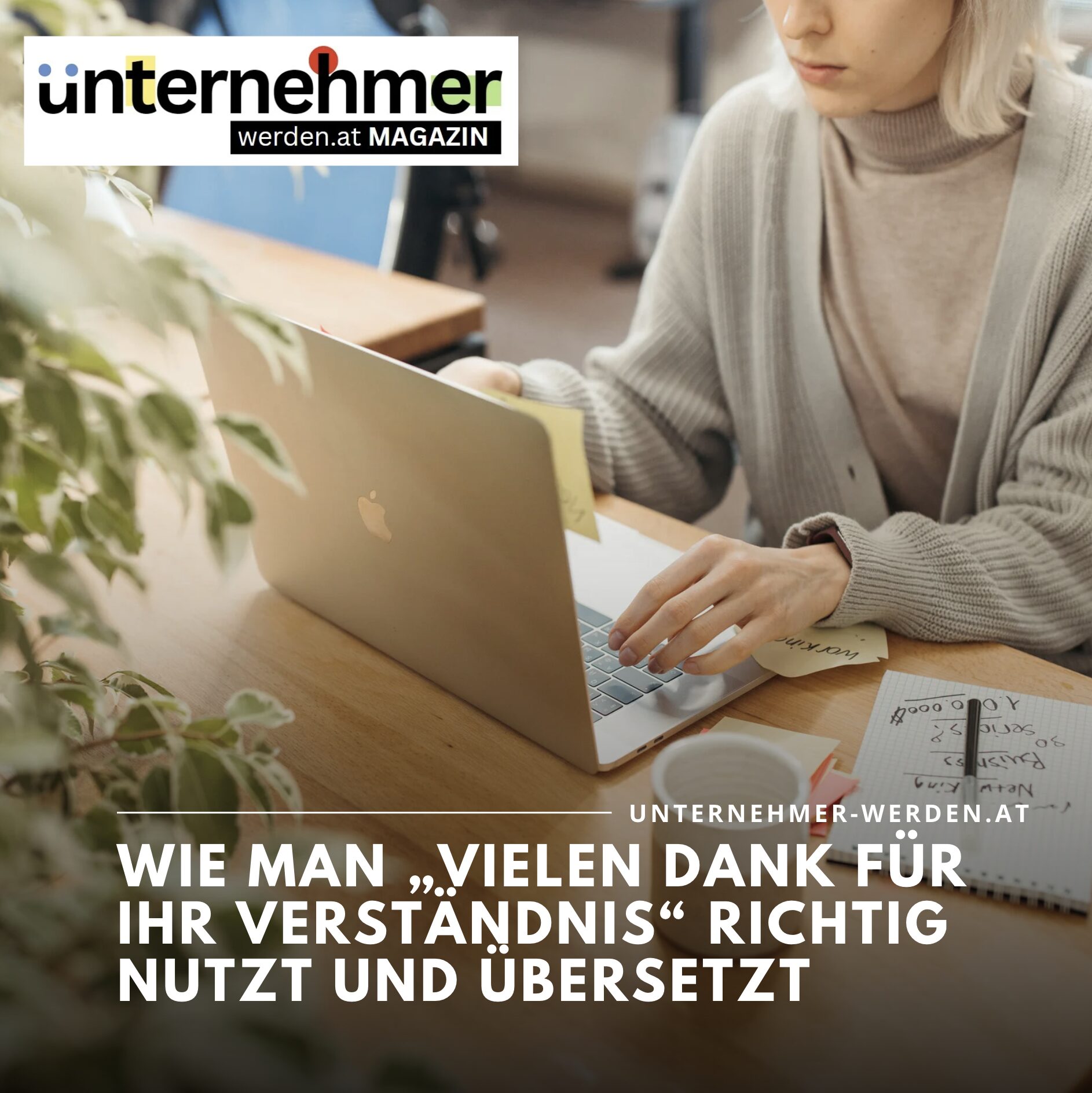 Vielen Dank für Ihr Verständnis: Sprache und Synonyme