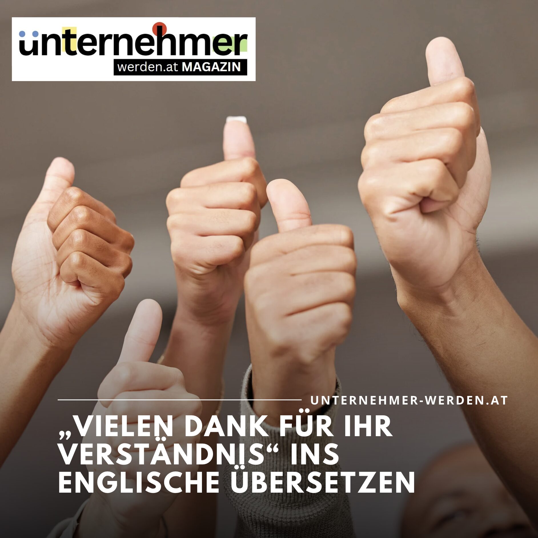 Vielen Dank für Ihr Verständnis: Sprache und Synonyme