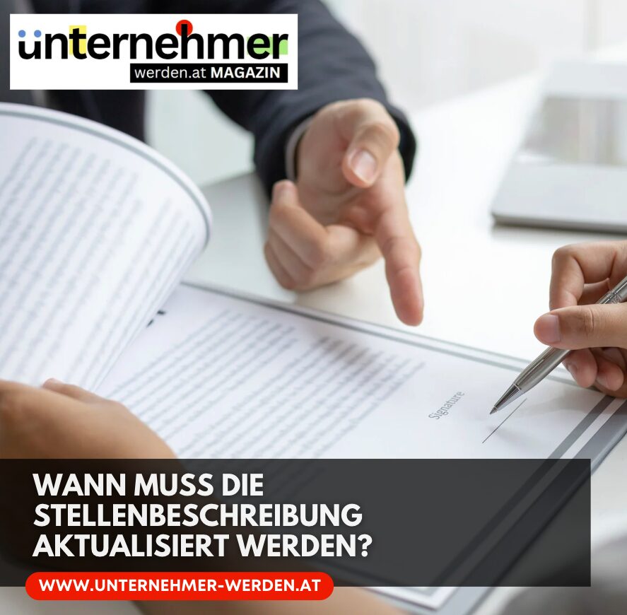 Wann muss die Stellenbeschreibung aktualisiert werden?