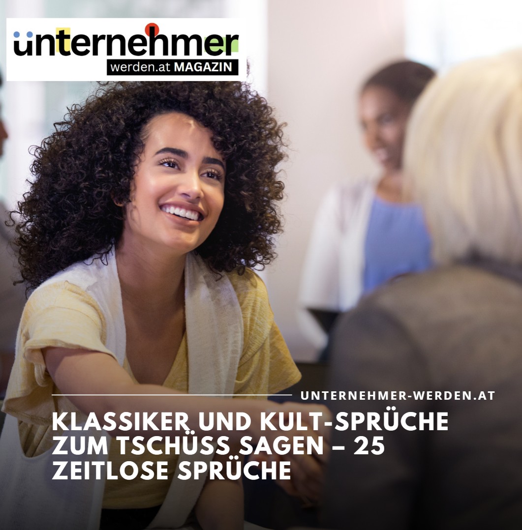 Klassiker und Kult-Sprüche zum Tschüss sagen – 25 zeitlose Sprüche Klassiker und Kult-Sprüche zum Tschüss sagen – 25 zeitlose Sprüche