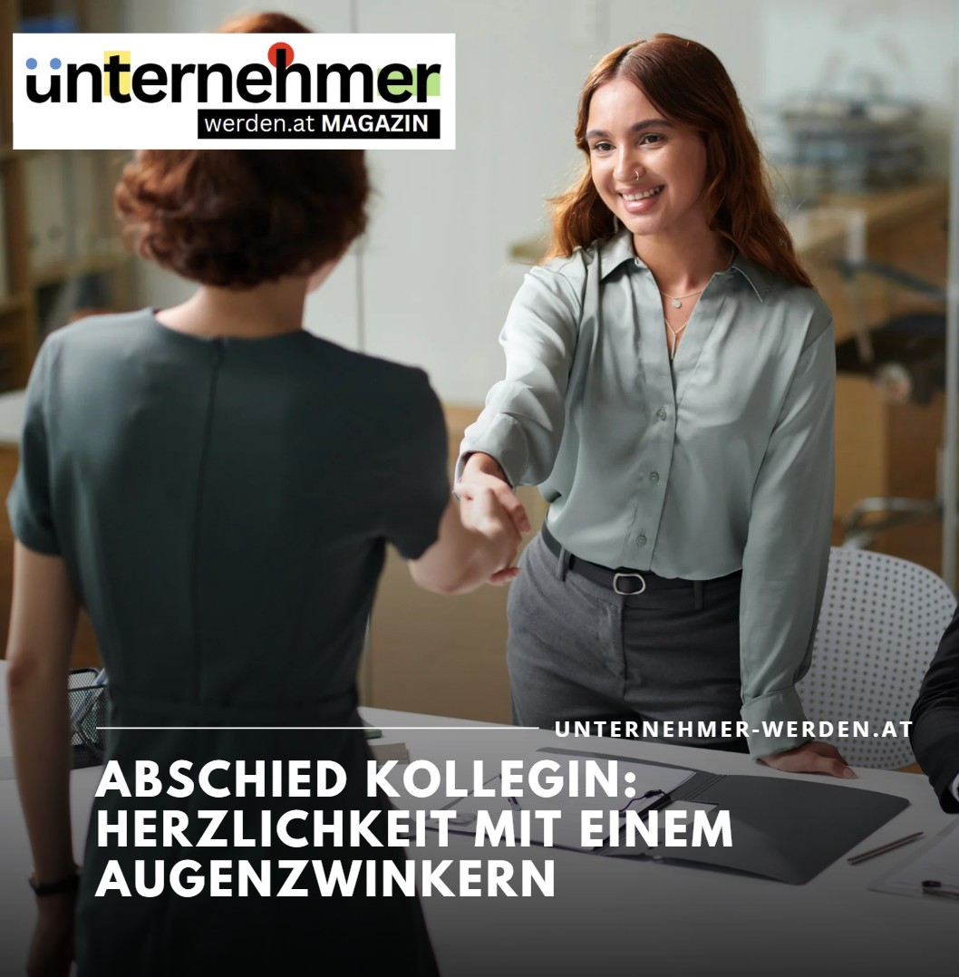 Abschied Kollegin Herzlichkeit mit einem Augenzwinkern Abschied Kollegin Herzlichkeit mit einem Augenzwinkern