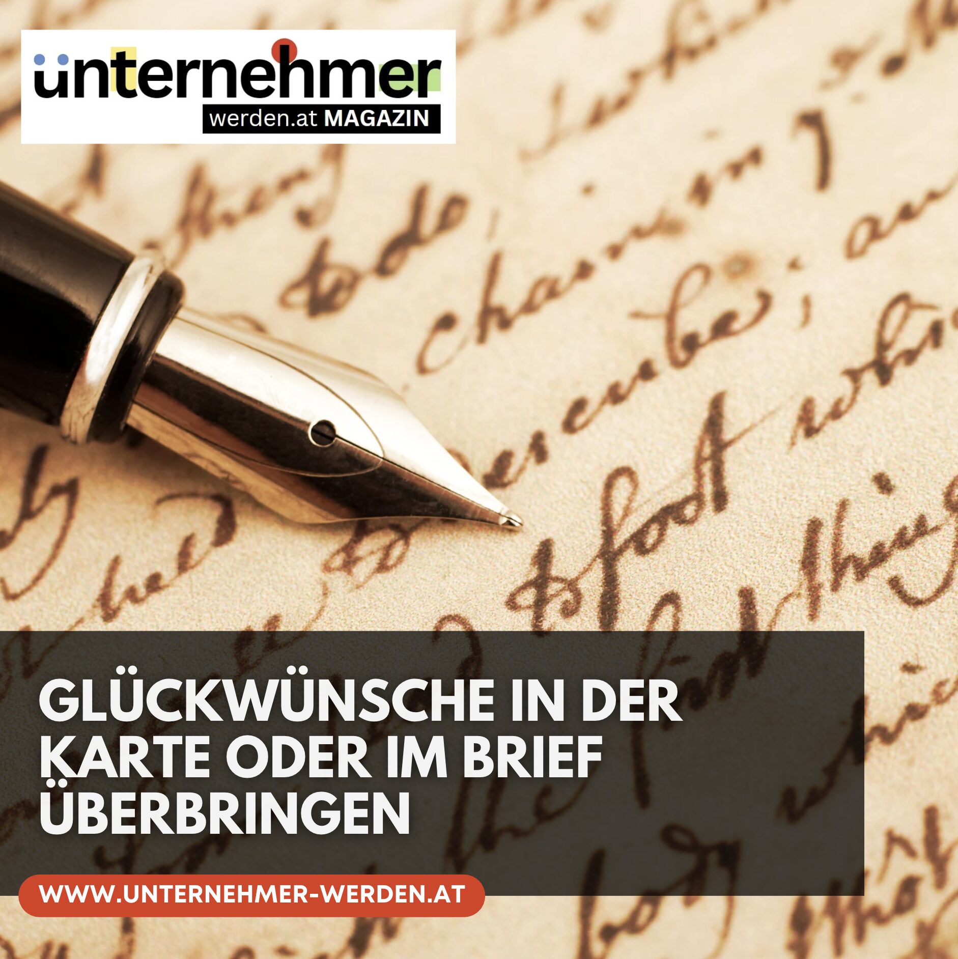 Glückwünsche in der Karte oder im Brief überbringen Glückwünsche in der Karte oder im Brief überbringen