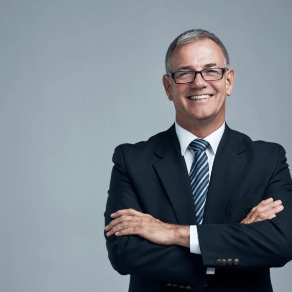 Gratulation und Glückwünsche zum Firmenjubiläum für den Chef