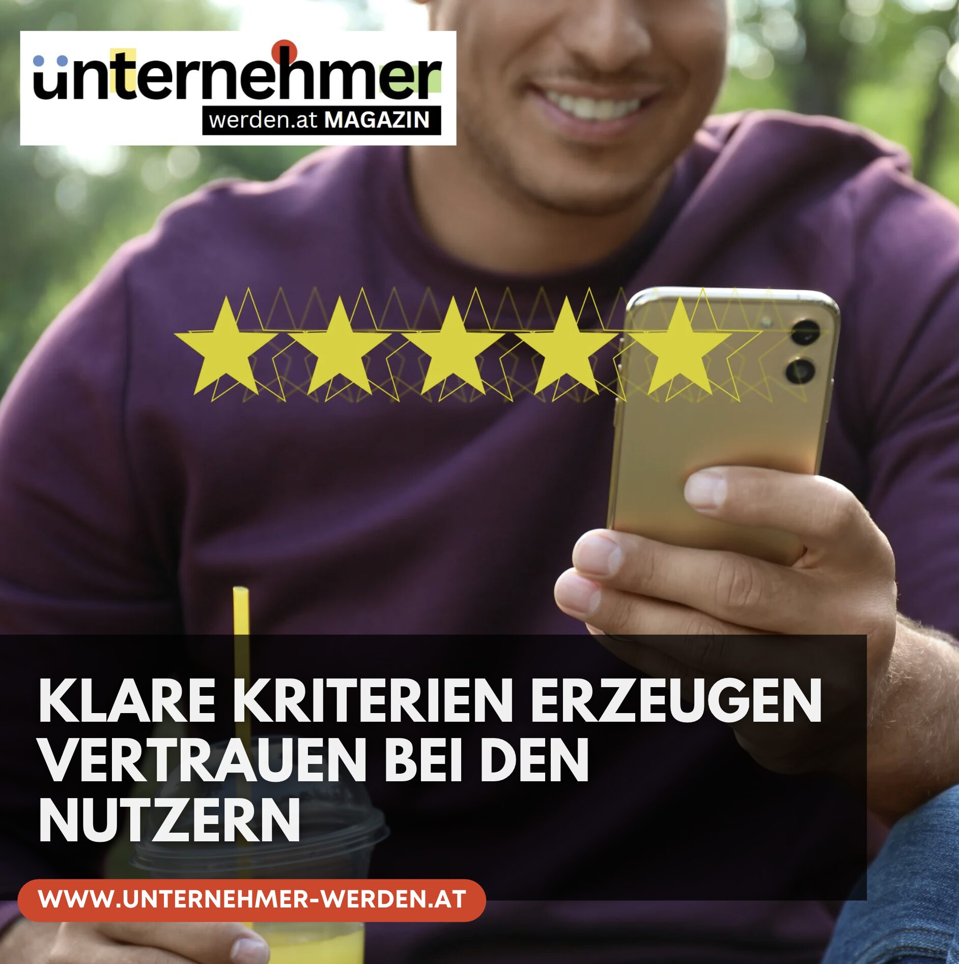 Klare Kriterien erzeugen Vertrauen bei den Nutzern Klare Kriterien erzeugen Vertrauen bei den Nutzern